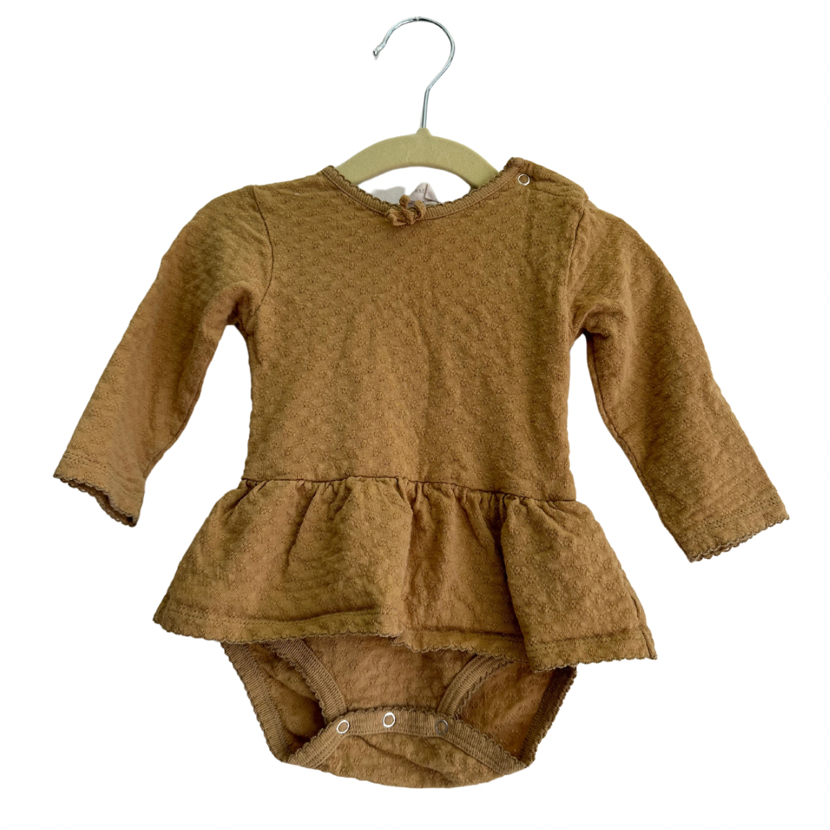 Quincy Mae Body Suit with Ruffle