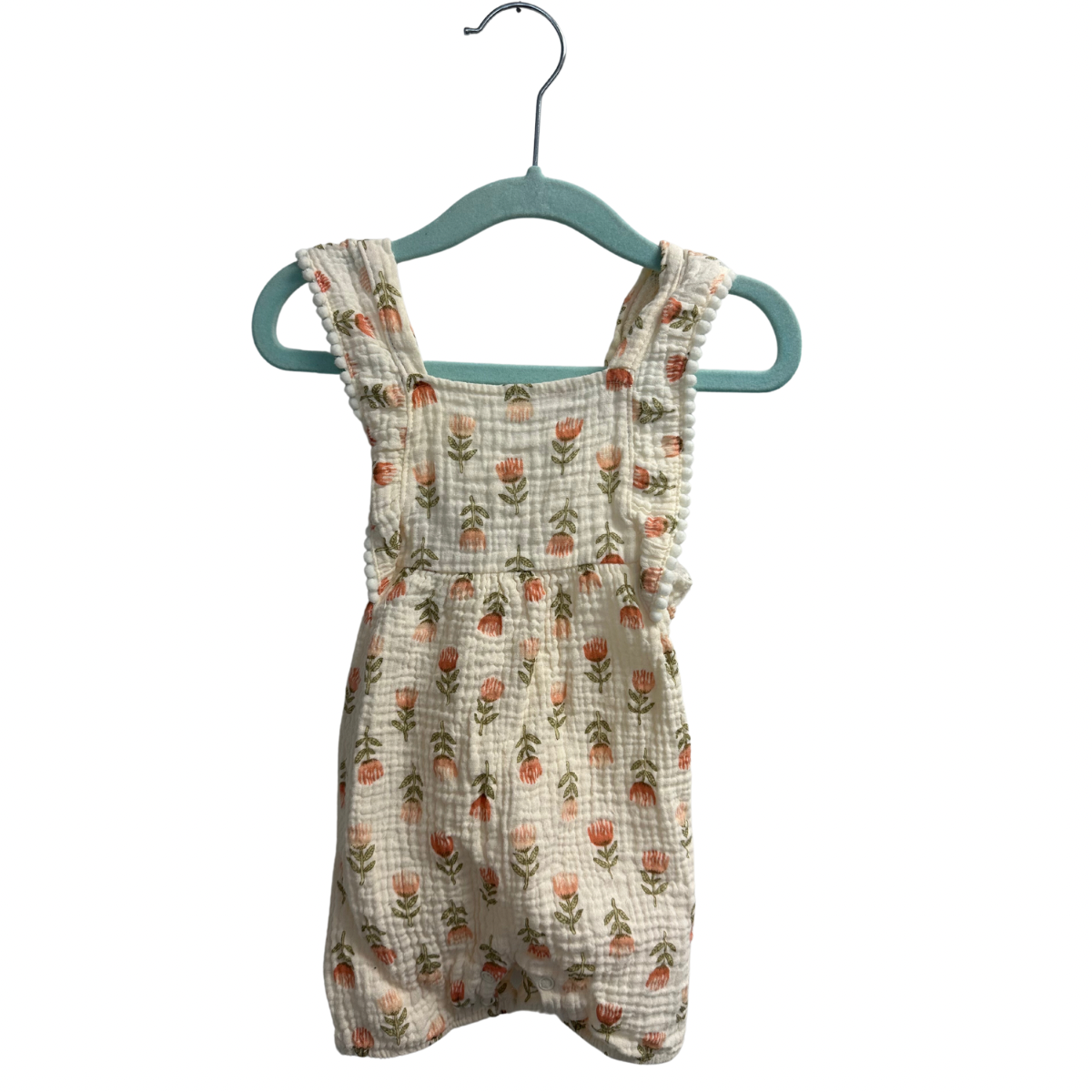 Emily & Oliver Muslin Flower Romper