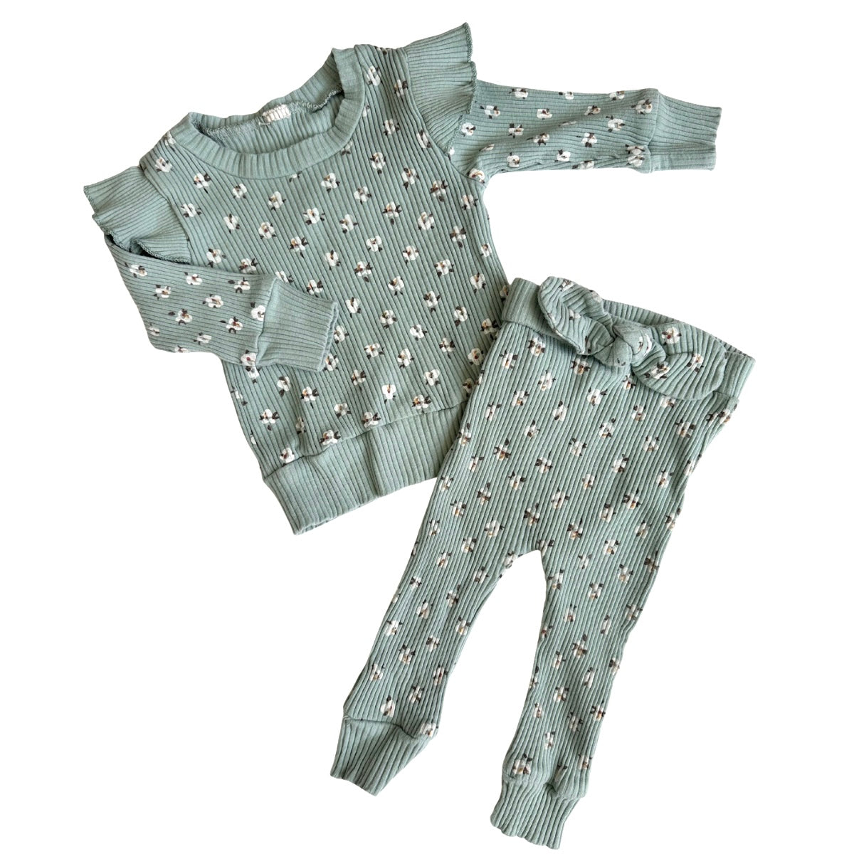 Ribbed Floral Set