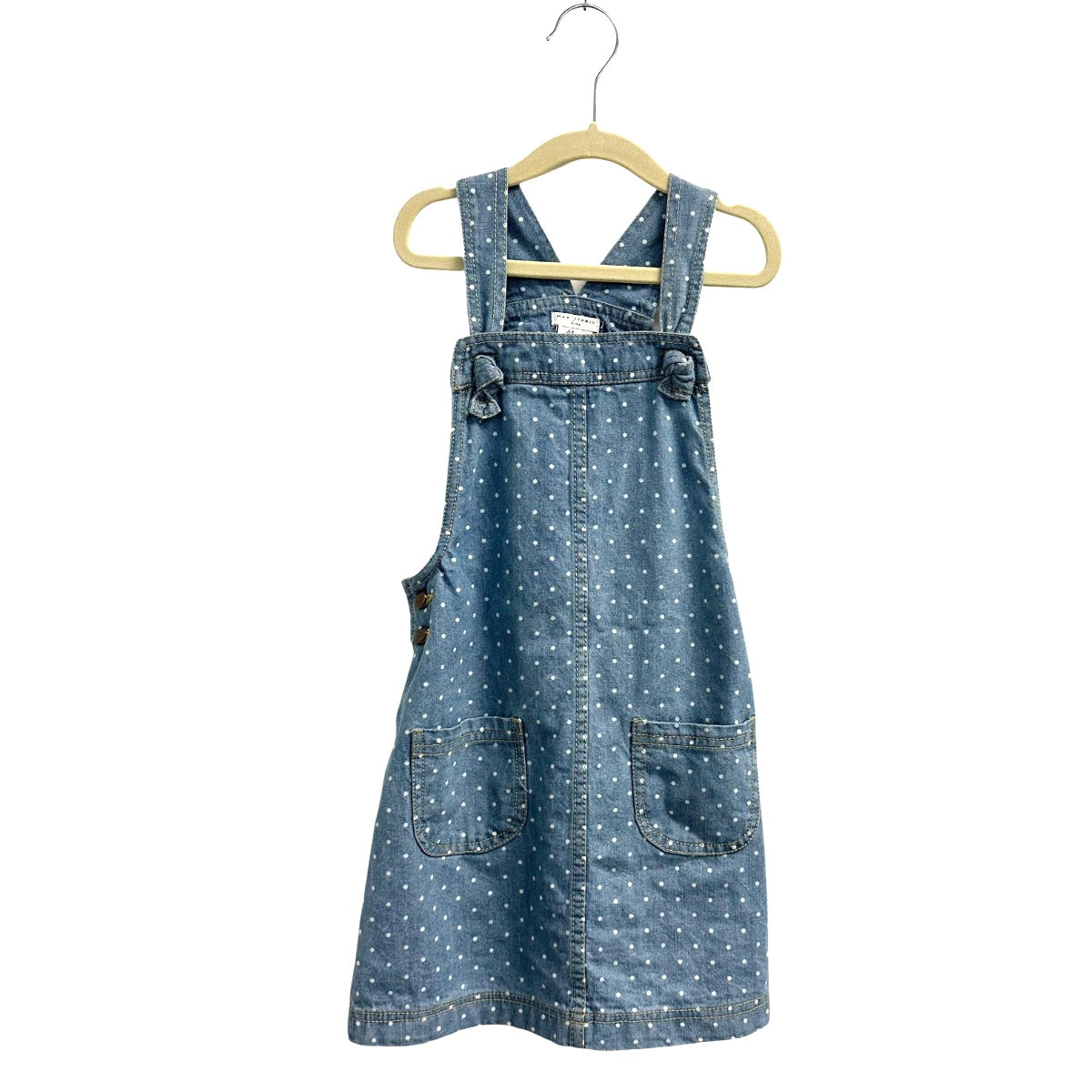 Max Studio Polka Dot Denim Jumper