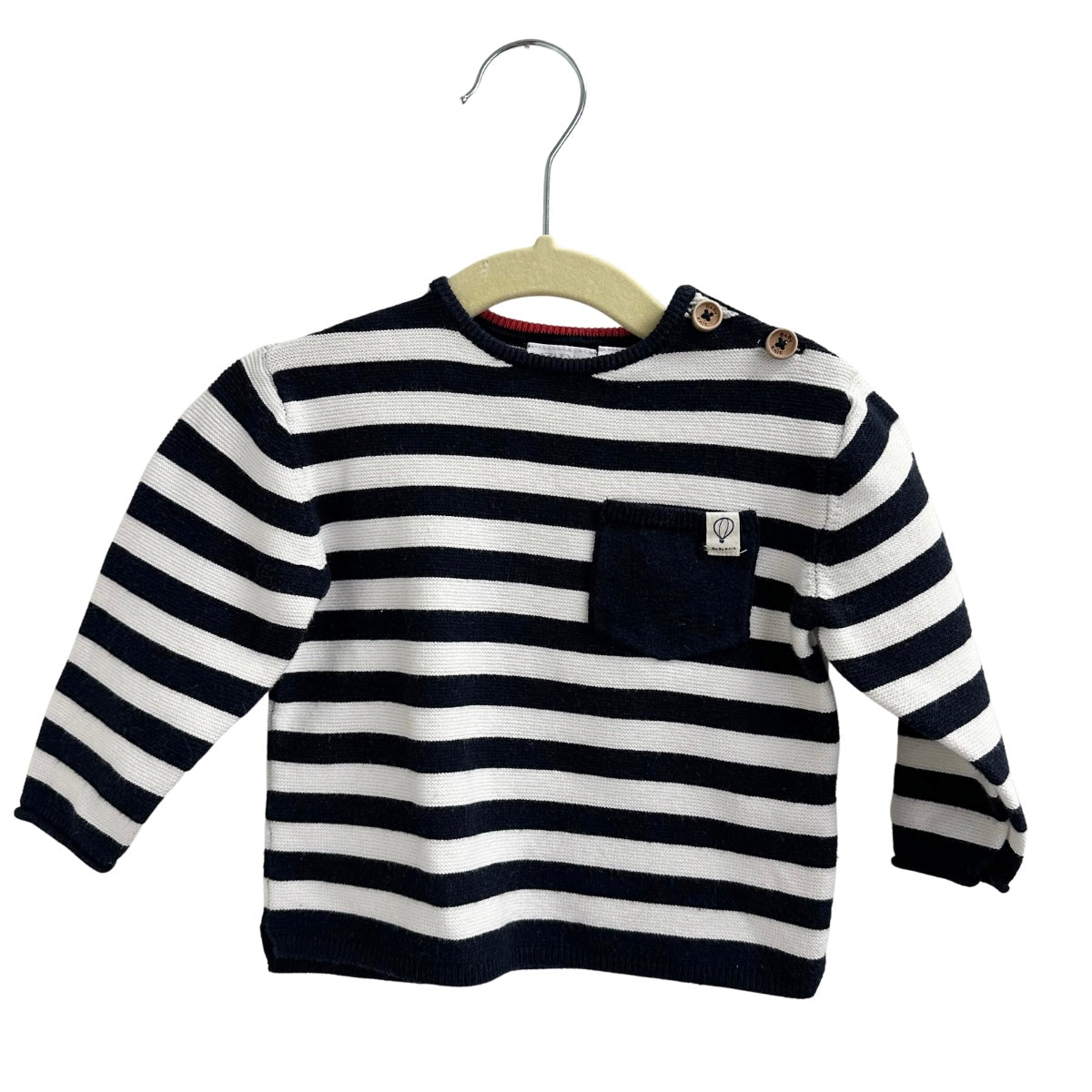 Zara Dark Navy Striped Sweater