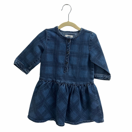 Old Navy Plaid Denim Dress Size 4T